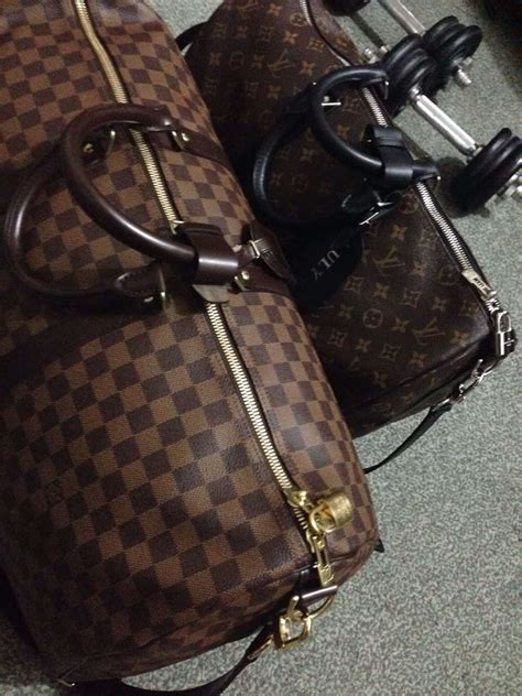 replica lv monogram keepall bag|how to check keepall bag.